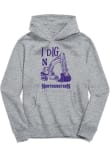 Main image for Toddler Northwestern Wildcats Grey Vive La Fete Excavator Long Sleeve Hooded Sweatshirt