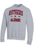 Main image for Mens Rutgers Scarlet Knights Grey Champion Est Date Alumni Powerblend Crew Sweatshirt