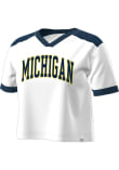 Main image for Michigan Wolverines White Champion Jersey Short Sleeve T-Shirt