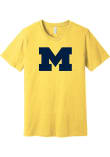 Main image for Michigan Wolverines Primary Logo Short Sleeve T Shirt - Yellow