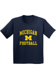 Main image for Youth Navy Blue Michigan Wolverines Arch Logo Football Short Sleeve T-Shirt