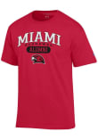 Main image for Miami RedHawks Red Champion Pill Alumni Jersey Short Sleeve T Shirt