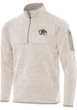 Main image for Mens Kent State Golden Flashes Oatmeal Antigua Fortune Qtr Zip Pullover