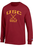 Main image for Mens USC Trojans Cardinal Champion Golf Icon Jersey Tee