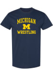 Main image for Michigan Wolverines Arch Logo Wrestling Short Sleeve T Shirt - Navy Blue