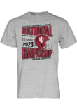 Main image for Indiana Hoosiers Grey Blue 84 2025 CFP National Championship Game Bound Short Sleeve T Shirt
