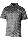 Main image for Mens Michigan State Spartans Black Columbia Heat Seal Westside Country Short Sleeve Polo Shirt