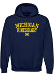 Main image for Mens Navy Blue Michigan Wolverines School of Kinesiology Hooded Sweatshirt