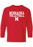 Main image for Youth Nebraska Cornhuskers Red Summit Sportswear Volleyball Long Sleeve T-Shirt