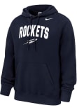 Main image for Mens Toledo Rockets Navy Blue Nike Club Fleece Arch Mascot Hooded Sweatshirt