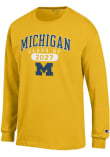 Main image for Mens Michigan Wolverines Yellow Champion Class of 2027 Jersey Tee