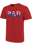 Main image for Kansas Jayhawks Red  Campus Fill Dad Short Sleeve T Shirt