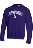 Main image for Mens Northwestern Wildcats Purple Champion Arched Name Crew Sweatshirt