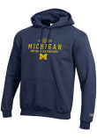 Main image for Mens Michigan Wolverines Navy Blue Champion 2026 Men's Basketball National Champions Embroidered H..