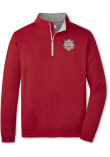 Main image for Mens Indiana Hoosiers Crimson Peter Millar 2025 College Football National Champions Qtr Zip Pullov..