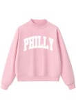 Main image for Summit Sportswear Philadelphia Womens Pink Mockneck Crew Sweatshirt
