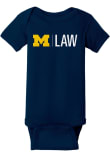 Main image for Baby Navy Blue Michigan Wolverines Law Short Sleeve One Piece