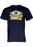 Main image for Michigan Wolverines Navy Blue Blue 84 2026 Men's Ice Hockey Frozen Four Bound Short Sleeve T Shirt