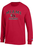 Main image for Mens Miami RedHawks Red Champion Logo Alumni Jersey Tee