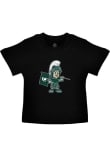 Main image for Sparty Creative Knitwear Boys Black Michigan State Spartans Baby Sparty Short Sleeve T-Shirt