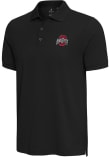 Main image for Mens Ohio State Buckeyes Black Antigua Nobel Short Sleeve Polo Shirt