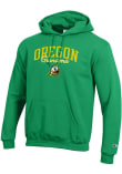 Main image for Mens Oregon Ducks Green Champion Grandma Script Powerblend Hooded Sweatshirt