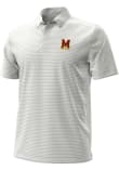 Main image for Mens Maryland Terrapins White Under Armour Stripe Short Sleeve Polo Shirt