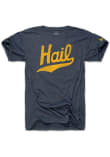 Main image for Michigan Wolverines Navy Blue The Mitten State Vintage Hail Short Sleeve Fashion T Shirt