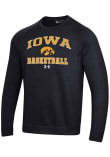 Main image for Mens Iowa Hawkeyes Black Under Armour Basketball Rival Crew Sweatshirt