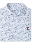Main image for Mens Illinois Fighting Illini Light Blue Peter Millar Kick Off Short Sleeve Fashion Polo