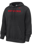 Main image for Mens Rutgers Scarlet Knights Black Nike Wordmark Club Fleece Hooded Sweatshirt