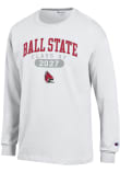 Main image for Mens Ball State Cardinals White Champion Pill Class of 2027 Jersey Tee