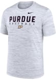 Main image for Purdue Boilermakers White Nike DriFit Softball Short Sleeve T Shirt