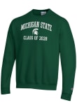 Main image for Mens Michigan State Spartans Green Champion Font Class of 2028 Powerblend Crew Sweatshirt