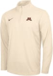 Main image for Mens Minnesota Golden Gophers White Nike Primary Logo Qtr Zip Pullover