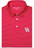 Main image for Mens Houston Cougars Red Mizzen+Main Versa Stripe Short Sleeve Fashion Polo