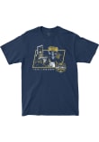 Main image for Yaxel Lendeborg  Mens Navy Blue Michigan Wolverines Shock the World Boys Fashion Player T Shirt