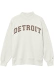 Main image for Detroit Womens Oatmeal Mockneck Crew Sweatshirt
