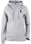 Main image for Womens Illinois Fighting Illini Grey Columbia Pack It Up Long Sleeve Full Zip Jacket