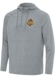 Main image for Mens Western Michigan Broncos Grey Antigua 2025 Hockey National Champions Spikes Qtr Zip Pullover