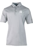 Main image for Mens Indiana Hoosiers Grey Columbia Heat Seal Double Hit Short Sleeve Polo Shirt