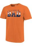 Main image for Illinois Fighting Illini Orange  Dad Short Sleeve T Shirt