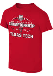 Main image for Youth Red Texas Tech Red Raiders 2025 Big 12 Football Championship Short Sleeve T-Shirt