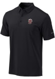Main image for Mens Texas Tech Red Raiders Black Columbia Heat Seal Omni Wick Drive Short Sleeve Polo Shirt