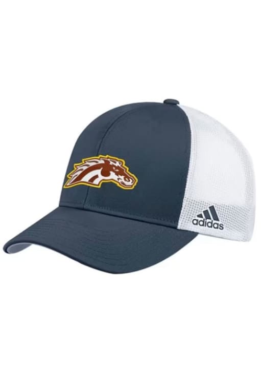 Western Michigan Broncos adidas Core Trucker Snapback Adjustable Hat — Navy