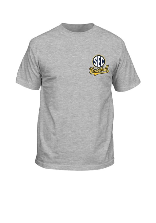 SEC HEATHER GREY Bucket of Baseballs Short Sleeve T Shirt - 10060104