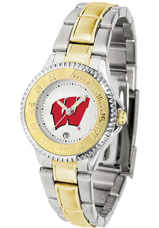 Wisconsin Watch Wisconsin Badgers Competitor Elite Womens Watch - SILVER
