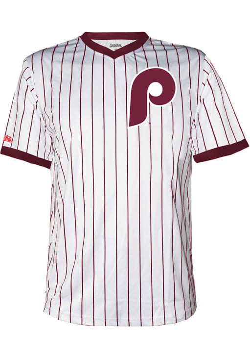 Maillot De Baseball Philadelphia Phillies Majestic Cooperstown - Taille XL, Bleu Et Bordeaux, Occasion