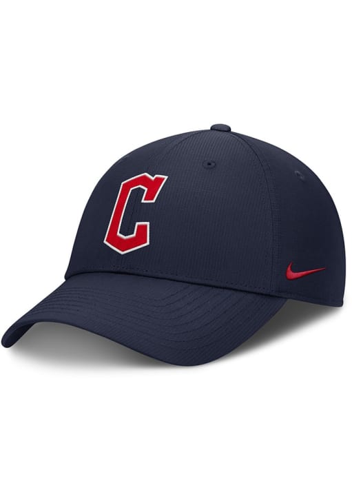 Nike Cleveland Guardians NAVY Ripstop Club Structured Adjustable