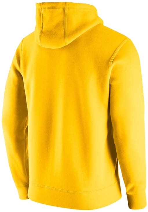 Nike Mens YELLOW Michigan Wolverines Club Hoodie